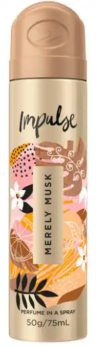 Cincotta Chemist Impulse deodorant body spray merely musk 75ml offer