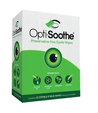 Cincotta Chemist Opti soothe preservative free eyelid wipes 20 pack offer