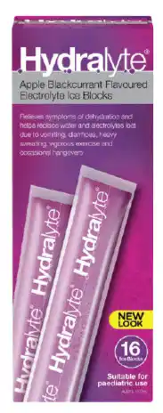 Cincotta Chemist Hydralyte ice blocks apple blackcurrant 16 pack offer