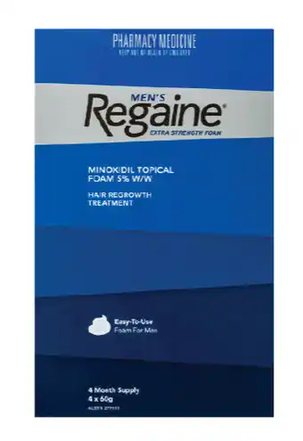 Cincotta Chemist Regaine mens extra strength treatment foam 5% 4 x 60g offer