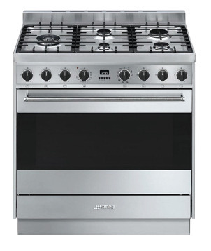 Bing Lee Smeg 90cm classic dual fuel freestanding cooker offer