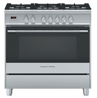 Fisher & paykel 90cm dual fuel freestanding cooker