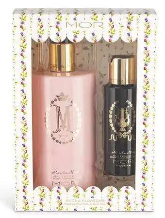 Harris Scarfe Mor boutique buds & blooms marshmallow bath & body duo offer