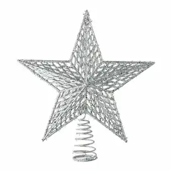Harris Scarfe Soren 30cm glitter star tree topper offer