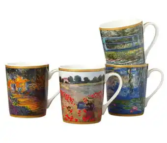 Harris Scarfe Casa domani 4pc impressionist mug monet offer