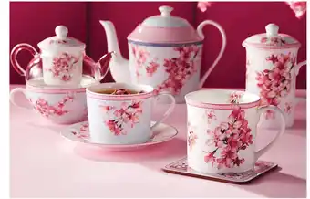 Ashdene cherry blossom teaware 600ml tea pot