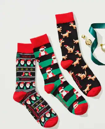 Mitch dowd 3pk xmas novelty socks