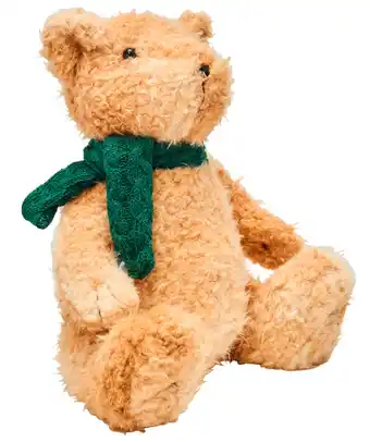 Harris Scarfe Chyka home 30cm christmas bear with green scarf offer