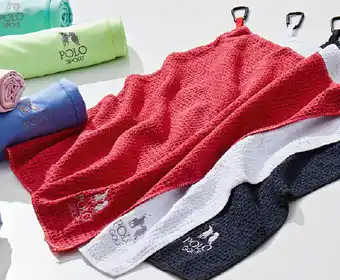 Harris Scarfe Polo golf towel offer