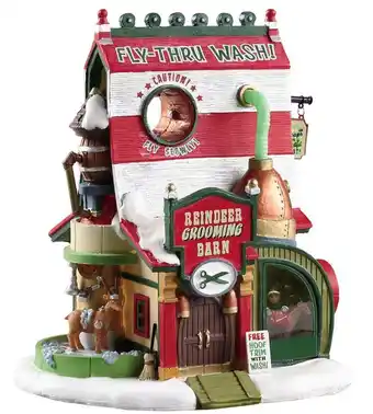 Harris Scarfe Lemax reindeer grooming barn offer