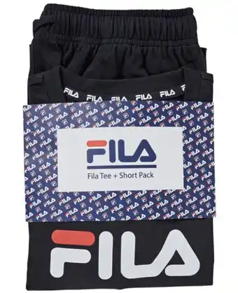 Harris Scarfe Fila men's active anton tee & short set offer