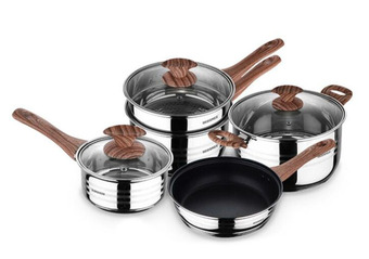 Bergner 5pc granito stainless steel cookset