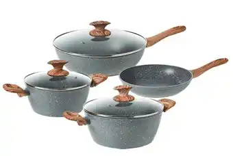 Harris Scarfe Bergner 4pc granito aluminium cookset offer