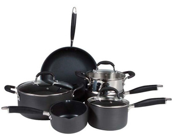 Harris Scarfe Smith + nobel 6pc professional hard anodised cookset offer