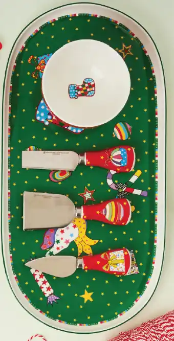 Harris Scarfe Maxwell & williams donna sharam wonderland loose servingware - 3pc cheese knife set offer