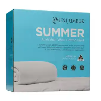 Harris Scarfe Minijumbuk summer wool cotton quilt kb offer
