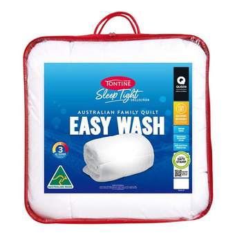 Harris Scarfe Tontine sleep tight easy wash quilt qb offer