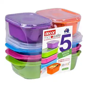 Harris Scarfe Décor microsafe jewel assorted 5pc offer