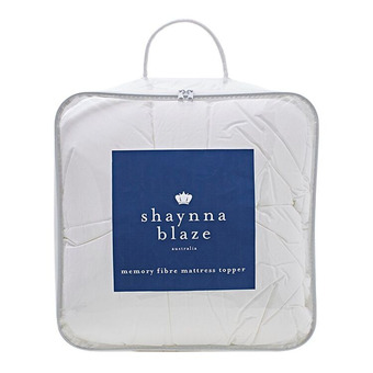 Harris Scarfe Shaynna blaze 1000gsm memory fibre topper qb offer