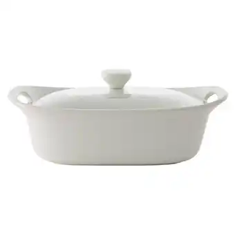 Corningware etch white ovenware oval casserole 2.35l