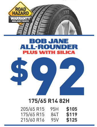 Bob Jane T-Marts Tyre - bob jane all-rounder plus with silica offer