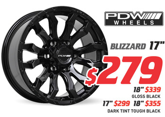 18" wheel - pdw blizzard