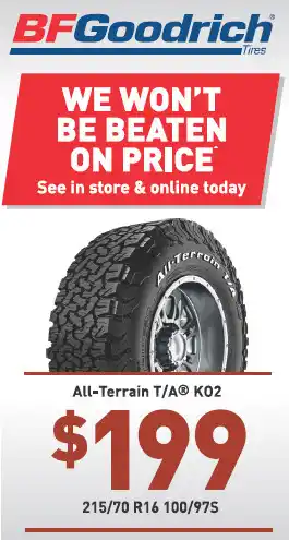 Tyre - bf goodrich all-terrain t/a ko2