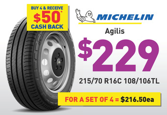 Bob Jane T-Marts Tyre - michelin agilis offer