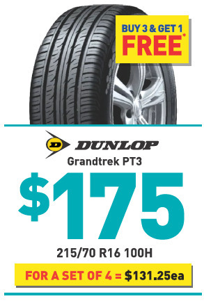 Bob Jane T-Marts Tyre - dunlop grandtrek pt3 offer
