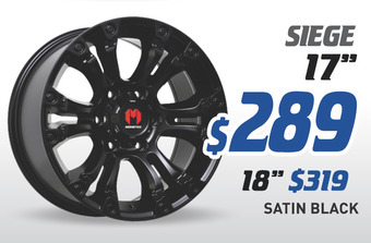 Bob Jane T-Marts 17" wheel - monster siege offer