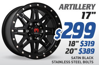 Bob Jane T-Marts 20" wheel - monster artillery offer