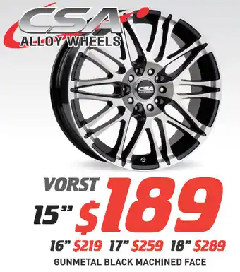 Bob Jane T-Marts 18" wheel - csa vorst offer