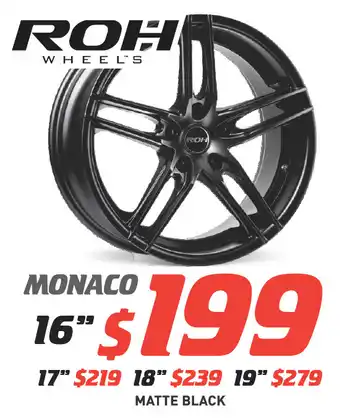 Bob Jane T-Marts 18" wheel - roh monaco offer