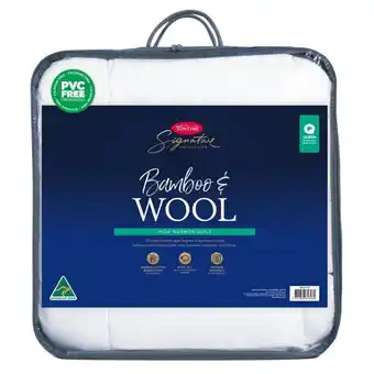 Harris Scarfe Tontine 400gsm bamboo & australian wool quilt kb offer