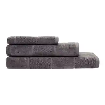 Harris Scarfe Linen house velour stripe hand towel offer
