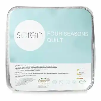 Harris Scarfe Soren four seasons microfibre quilt kb offer