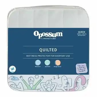 Harris Scarfe Opossum quilted waterproof mattress protector qb offer