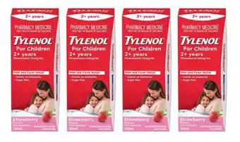 Tylenol for children 2+ years strawberry 200ml