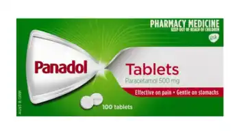 Superpharmacy Panadol paracetamol 500mg 100 tablets offer