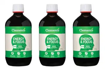 Superpharmacy Clements energy & focus tonic 500ml offer