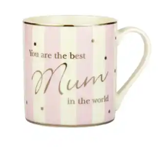 Gold plated bone mug - mum