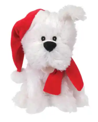 Happy dancing christmas dog