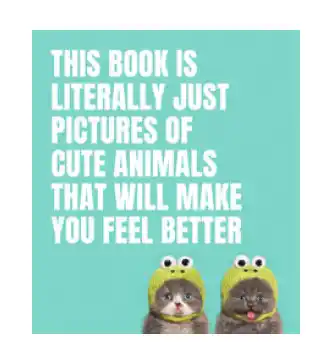 This book is literally just pictures of cute animals that will make you feel better