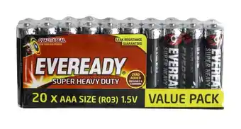 Australia Post Eveready super heavy duty aaa batteries 20pk offer