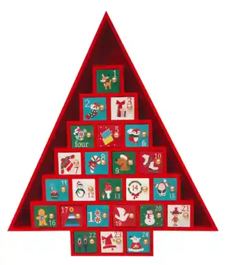 Wooden advent calendar