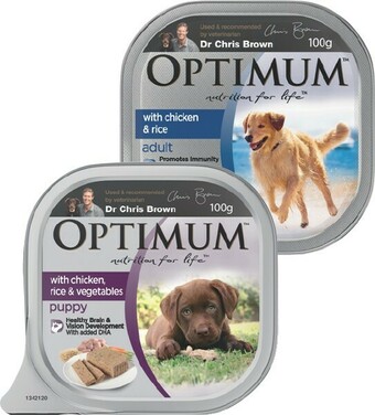 IGA Optimum Wet Dog Food 85-100g Selected Varieties offer