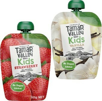 IGA Tamar Valley Kids Greek Yoghurt 110g Selected Varieties offer