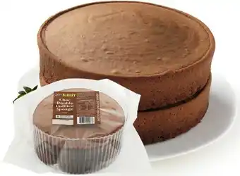 IGA Your Bakery Chocolate or Vanilla Double Unfilled Sponge Cake 460g offer