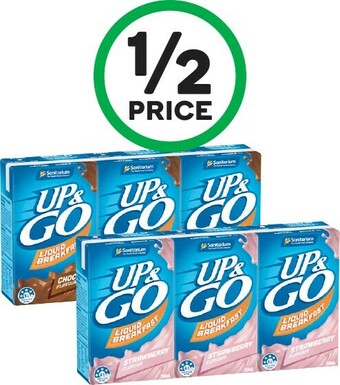 Woolworths Sanitarium Up & Go 3 x 250ml offer