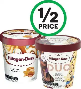 Woolworths Haagen Dazs Ice Cream Tubs 420-457ml – From the Freezer offer